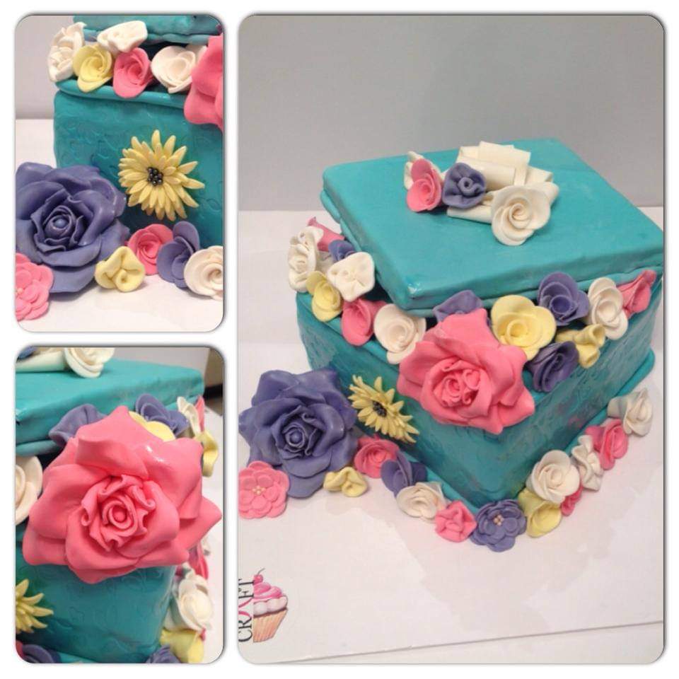 Flower box cake